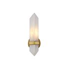 Kuzco Lighting WV334105VBAR Valencia 1-lumière 60W Laiton vieilli et albâtre Lampe de salle de bain