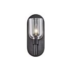Kuzco Lighting WV338101UBCC Lucian 1-lumière 60W Cristal transparent et bronze urbain Lampe de salle de bain