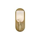 Kuzco Lighting WV338101VBAR Lucian 1-lumière 60W Laiton vieilli et albâtre Lampe de salle de bain