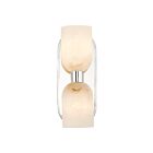 Kuzco Lighting WV338902PNAR Lucian 2-lumières 120W Nickel poli et albâtre Lampe de salle de bain