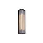Kuzco Lighting WV339112UBCR Sabre 6W Verre strié et bronze urbain LED Lampe de salle de bain