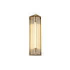 Kuzco Lighting WV339112VBCR Sabre 6W Verre strié et laiton vieilli LED Lampe de salle de bain