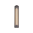 Kuzco Lighting WV339123UBCR Sabre 8W Verre strié et bronze urbain LED Lampe de salle de bain