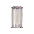 Kuzco Lighting WV339216PNCR Sabre 14W Nickel poli et verre strié LED Lampe de salle de bain