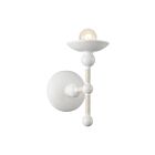Kuzco Lighting WV343104MWCN Nadine 1-lumière 60W Blanc mat et coton Lampe de salle de bain