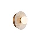 Kuzco Lighting WV346006VBAR Dahlia 6W Laiton vieilli et albâtre LED Lampe de salle de bain