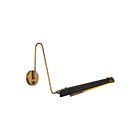 Kuzco Lighting WV347104MBVB Osorio 6W Noir mat et laiton vieilli LED Lampe de salle de bain
