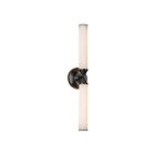 Kuzco Lighting WV348222UBFR Edwin 15W Bronze urbain et verre strié dépoli LED Lampe de salle de bain