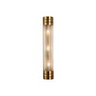 Kuzco Lighting WV348224VBPG Willard 3-lumières 180W Laiton vieilli et verre prismatique Lampe de salle de bain