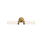 Kuzco Lighting WV355223VBGO Wynwood 2-lumières 120W Laiton vieilli et opale lustré Lampe de salle de bain