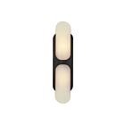 Kuzco Lighting WV357217UBAR Odin 2-lumières 120W Bronze urbain et albâtre Lampe de salle de bain