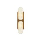 Kuzco Lighting WV357217VBAR Odin 2-lumières 120W Laiton vieilli et albâtre Lampe de salle de bain