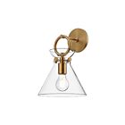 Kuzco Lighting WV412509AGCL Emerson 1-lumière 60W Or vieilli et transparent Lampe de salle de bain