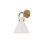 Kuzco Lighting WV412509AGGO Emerson 1-lumière 60W Or vieilli et verre opale lustré Lampe de salle de bain