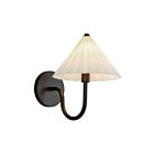 Kuzco Lighting WV451808MBOP Serena 1-lumière 60W Noir mat et verre opale mat Lampe de salle de bain