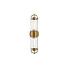 Kuzco Lighting WV461102AG Lancaster 2-lumières 120W Or vieilli Lampe de salle de bain