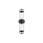 Kuzco Lighting WV461102MB Lancaster 2-lumières 120W Noir mat Lampe de salle de bain