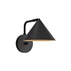 Kuzco Lighting WV485007MB Remy 1-lumière 60W Noir mat Lampe de salle de bain