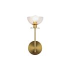 Kuzco Lighting WV515205BGCL Sylvia 1-lumière 60W Or brossé et verre transparent Lampe de salle de bain