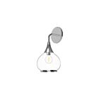 Kuzco Lighting WV524006CHCL Hazel 1-lumière 60W Chrome et verre transparent Lampe de salle de bain