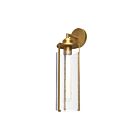Kuzco Lighting WV536005AGWC Belmont 1-lumière 60W Or vieilli et verre texturé transparent Lampe de salle de bain