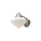 Kuzco Lighting WV537508BNOP Nora 1-lumière 60W Nickel brossé et verre opale mat Lampe de salle de bain