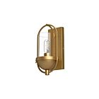 Kuzco Lighting WV539007AGCL Cyrus 1-lumière 60W Or vieilli et verre transparent Lampe de salle de bain