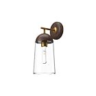 Kuzco Lighting WV542007AGWT Emil 1-lumière 60W Or vieilli et noyer Lampe de salle de bain