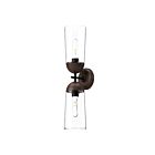 Kuzco Lighting WV542226MBWT Emil 2-lumières 120W Noir mat et noyer Lampe de salle de bain