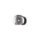 Kuzco Lighting WV548006MBSM Willow 1-lumière 60W Noir mat et verre fumé plein Lampe de salle de bain