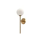 Kuzco Lighting WV549101AGOP Cassia 1-lumière 40W Or vieilli et verre opale mat Lampe de salle de bain