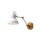 Kuzco Lighting WV576027WHAG Felix 1-lumière 60W Or vieilli et blanc Lampe de salle de bain