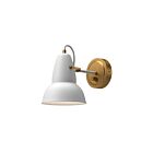 Kuzco Lighting WV576607WHAG Felix 1-lumière 60W Or vieilli et blanc Lampe de salle de bain