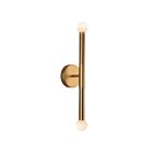 Kuzco Lighting WV612223BGOP-UNV Arden 11W Or brossé et verre opale LED Lampe de salle de bain