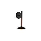 Kuzco Lighting WV616114MBOP-UNV Arden 6W Noir mat et verre opale LED Lampe de salle de bain