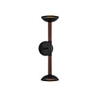 Kuzco Lighting WV616223MBOP-UNV Arden 11W Noir mat et verre opale LED Lampe de salle de bain