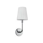 Kuzco Lighting WV628107CHOP Plisse 1-lumière 60W Chrome et verre opale mat Lampe de salle de bain