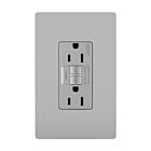 Legrand 1597GRY 15A 125V Gris Prise GFCI double à autotest avec protection Safelock