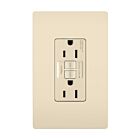 Legrand 1597LA 15A 125V Amande claire Prise GFCI double à autotest avec protection Safelock