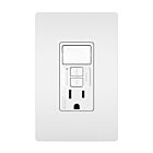 Legrand 1597SWTTRWCCD4 15A 125V Blanc Prise GFCI duplex à autotest