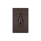 Legrand 1597TRUSBAADBC4 15A 125V Bronze foncé Prise de courant GFCI USB