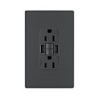 Legrand 1597TRUSBAAGC4 15A 125V Graphite Prise de courant GFCI USB