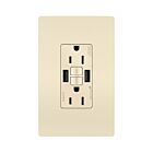 Legrand 1597TRUSBAALA 15A 125V Amande claire Prise de courant GFCI USB