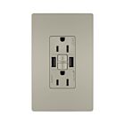 Legrand 1597TRUSBAANIC4 15A 125V Nickel Prise de courant GFCI USB