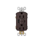 Legrand 1597TRUSBACDBC4 15A 125V Bronze foncé Prise de courant GFCI USB