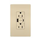 Legrand 1597TRUSBACI 15A 125V Ivoire Prise de courant GFCI USB