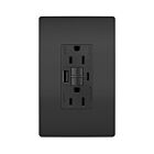 Legrand 1597TRWRUSBACBK 15A 125V Noir Prise de courant GFCI USB résistante aux intempéries