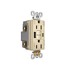 Legrand 1597TRWRUSBACI 15A 125V Ivoire Prise de courant GFCI USB résistante aux intempéries