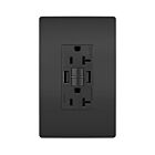 Legrand 2097TRUSBAABK 20A 125V Noir Prise de courant GFCI USB