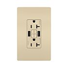 Legrand 2097TRUSBAAI 20A 125V Ivoire Prise de courant GFCI USB